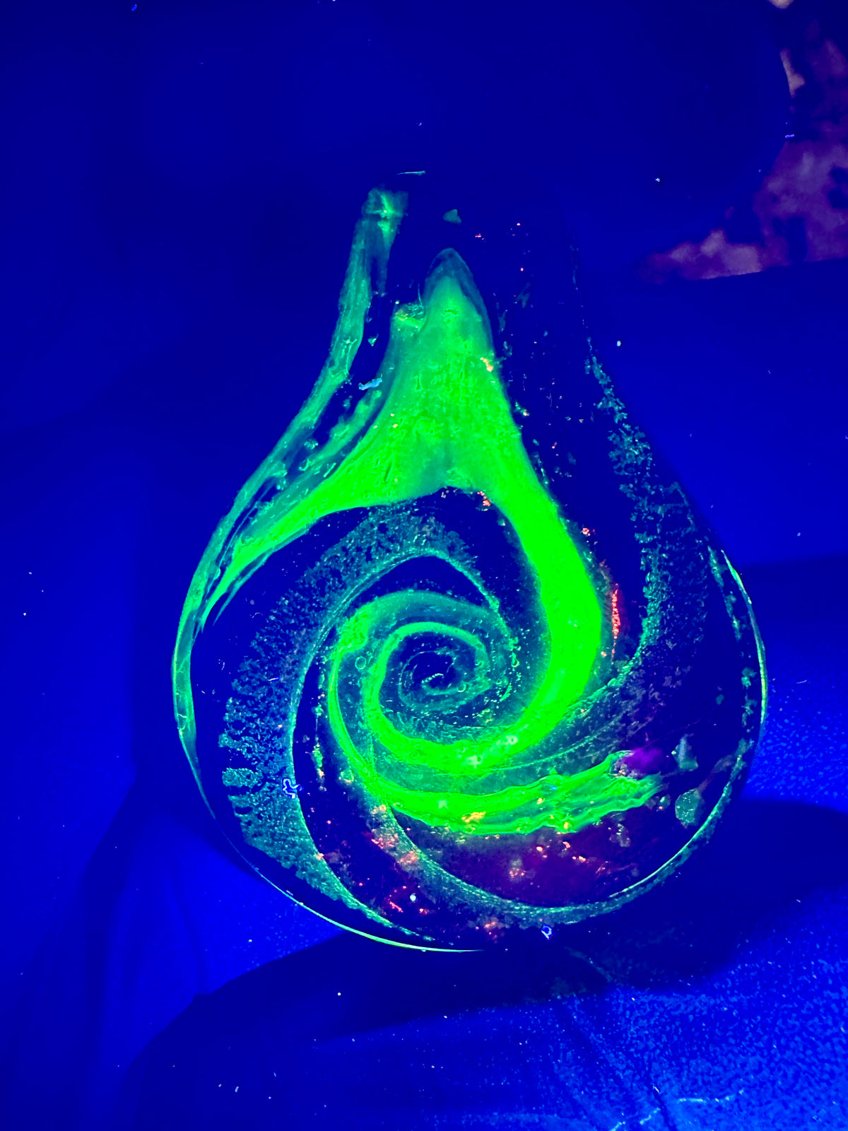 Galaxy Pendant - Amber, Opal, Dichro UV