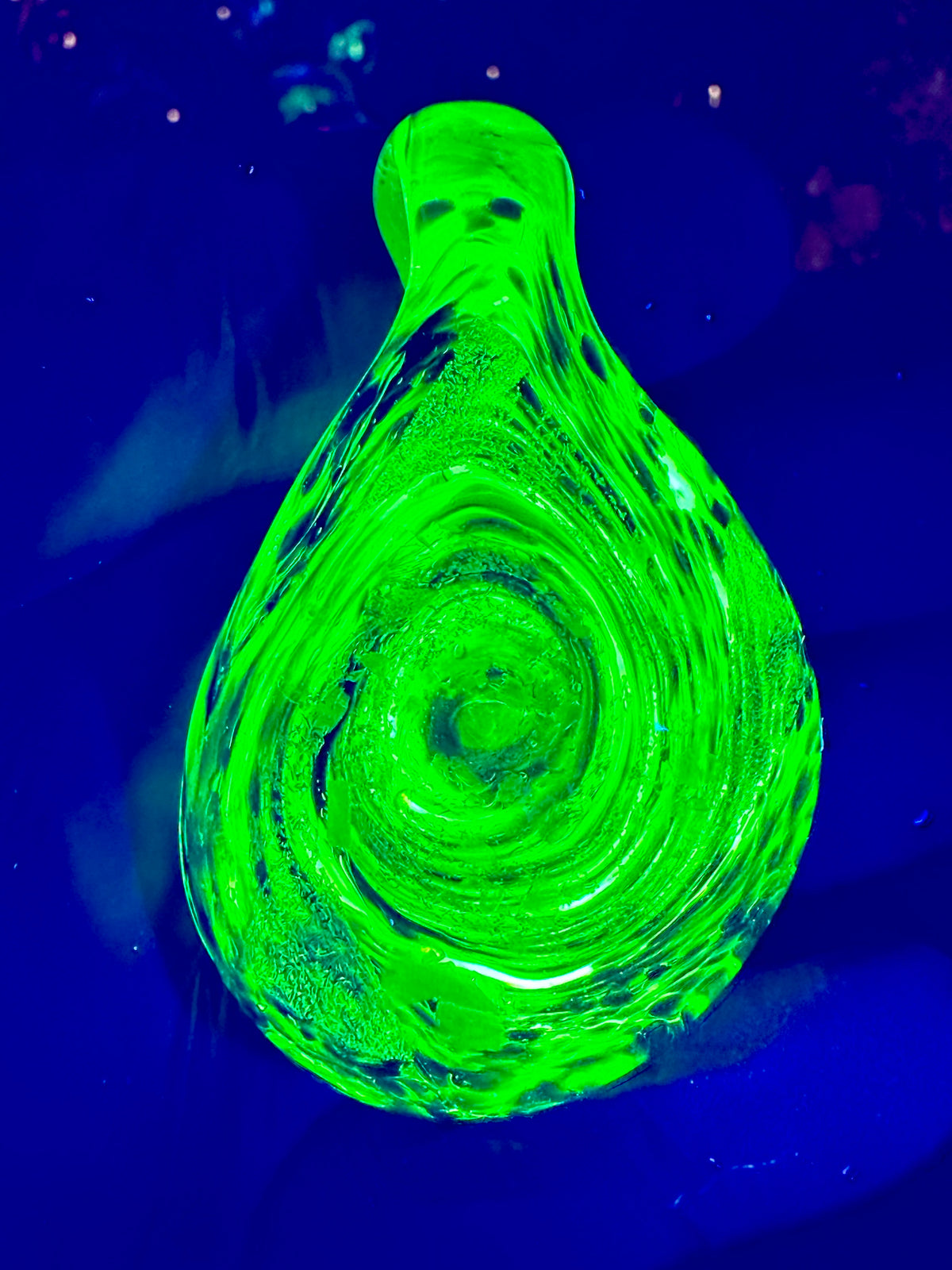 Galaxy Pendant - Silver/Green, XTRA Opal, Dichro UV