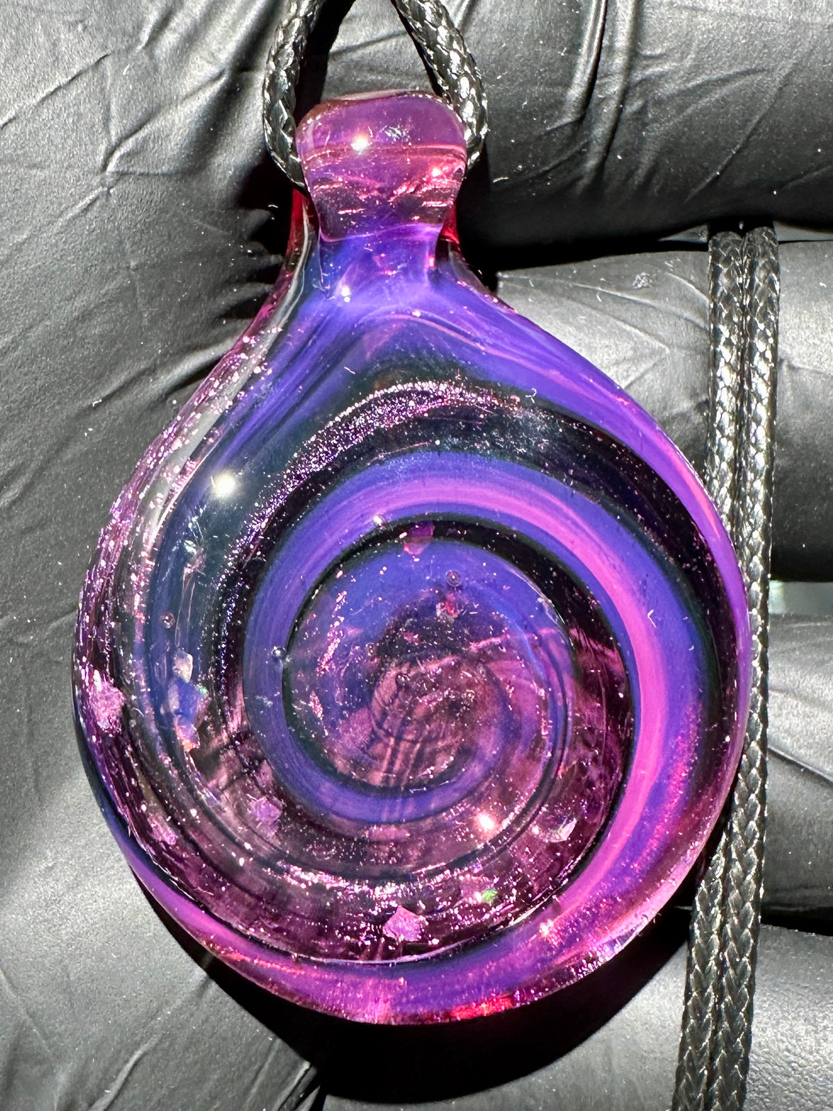 Galaxy Pendant - Purple/Pink, Opal, Dichro