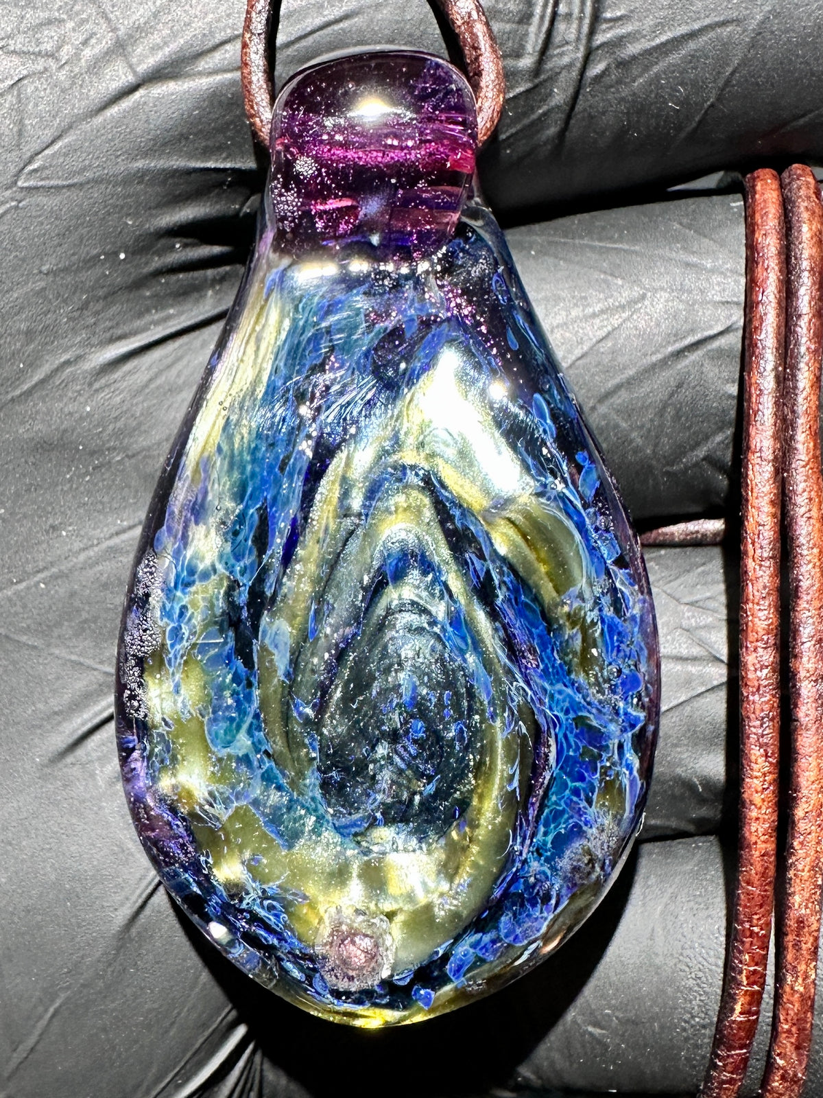Galaxy Pendant - Black/Purple, Dichro UV