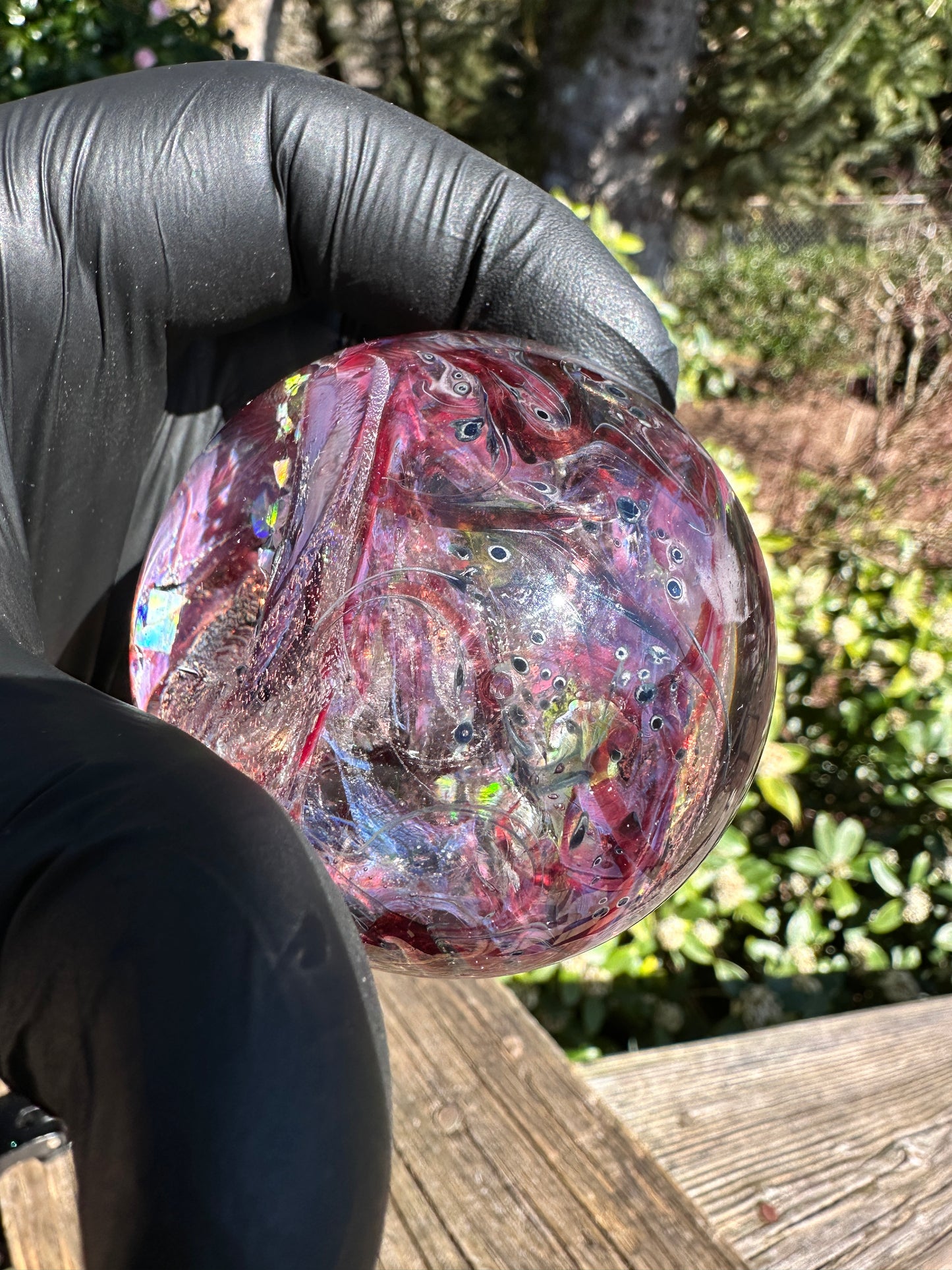 2.6" uv infinity orb / crushed opal
