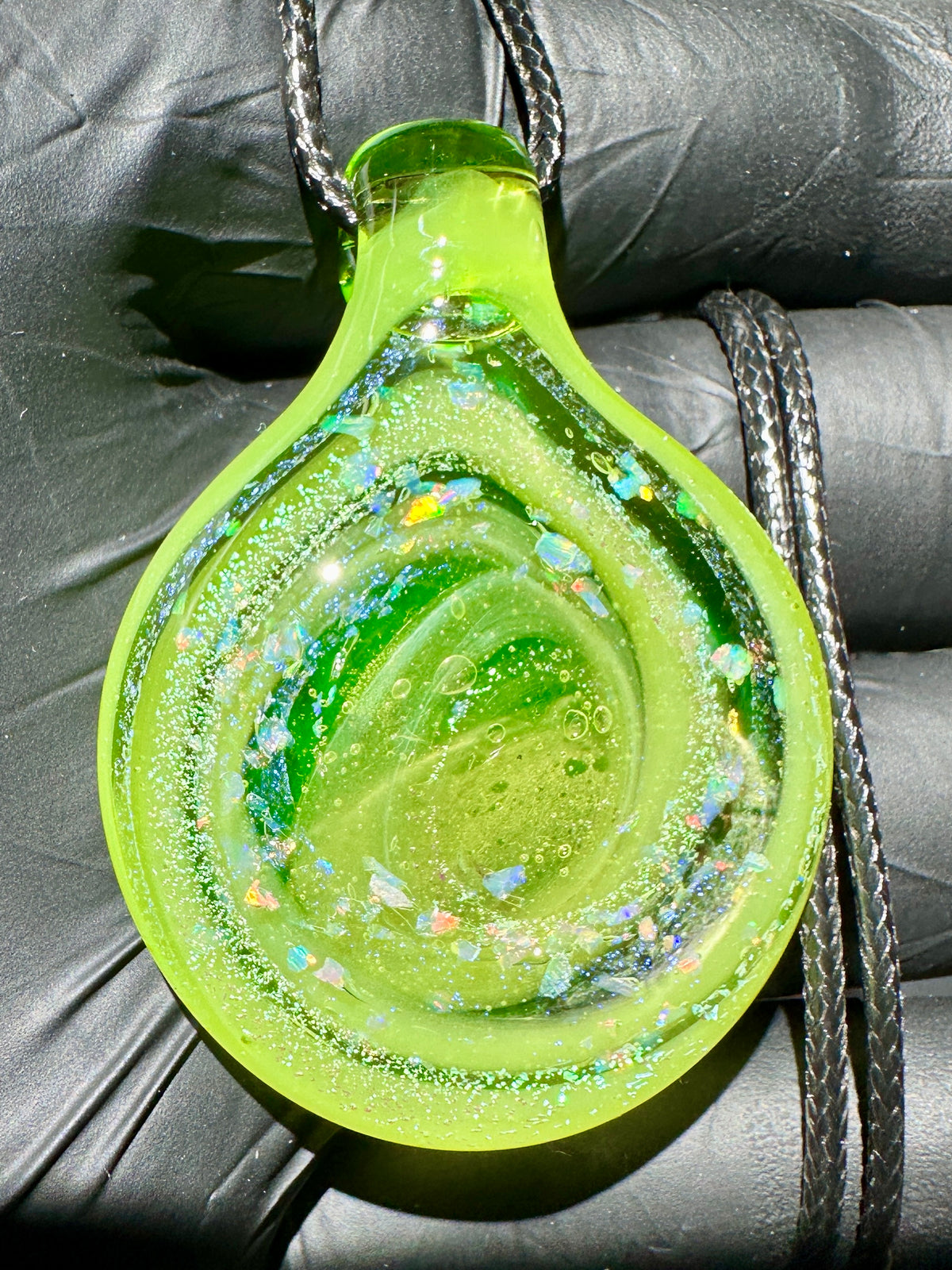 R&M Portal Pendant - Ecto Green, Opal, Dichro UV
