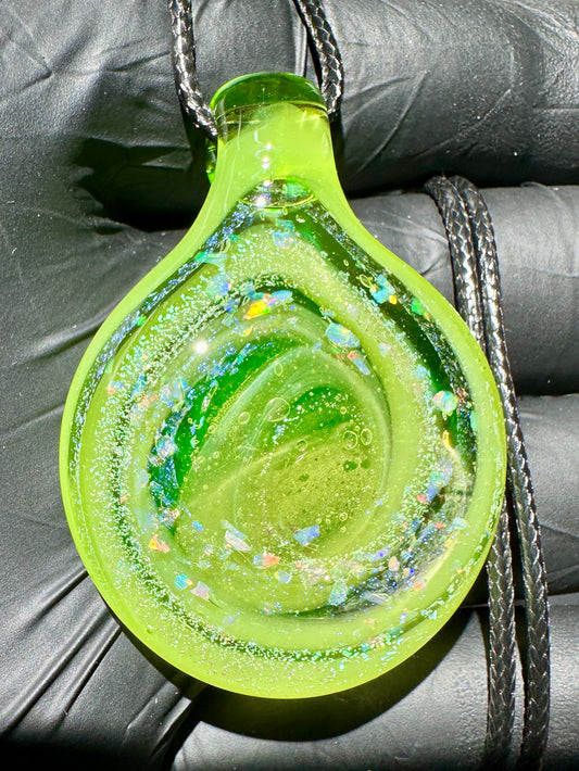 R&M Portal Pendant - Ecto Green, Opal, Dichro UV
