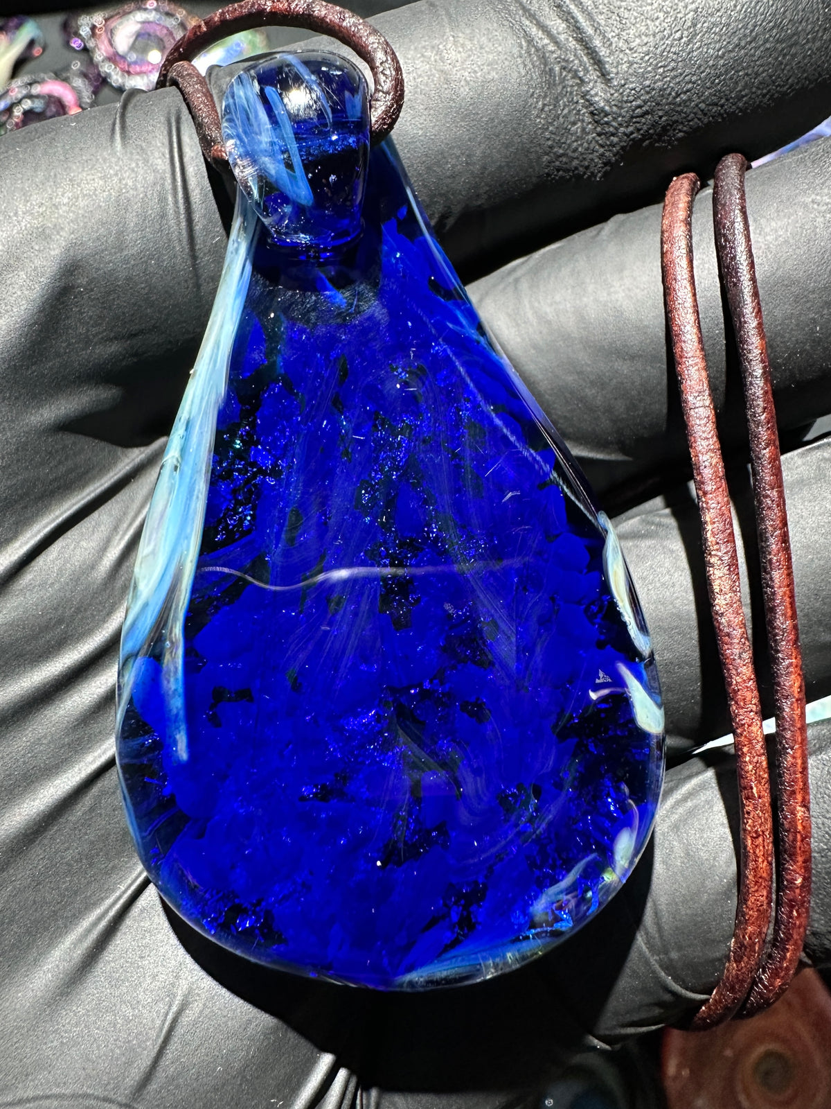 Chaos Pendant - Light Green/Blue, Dichro, UV