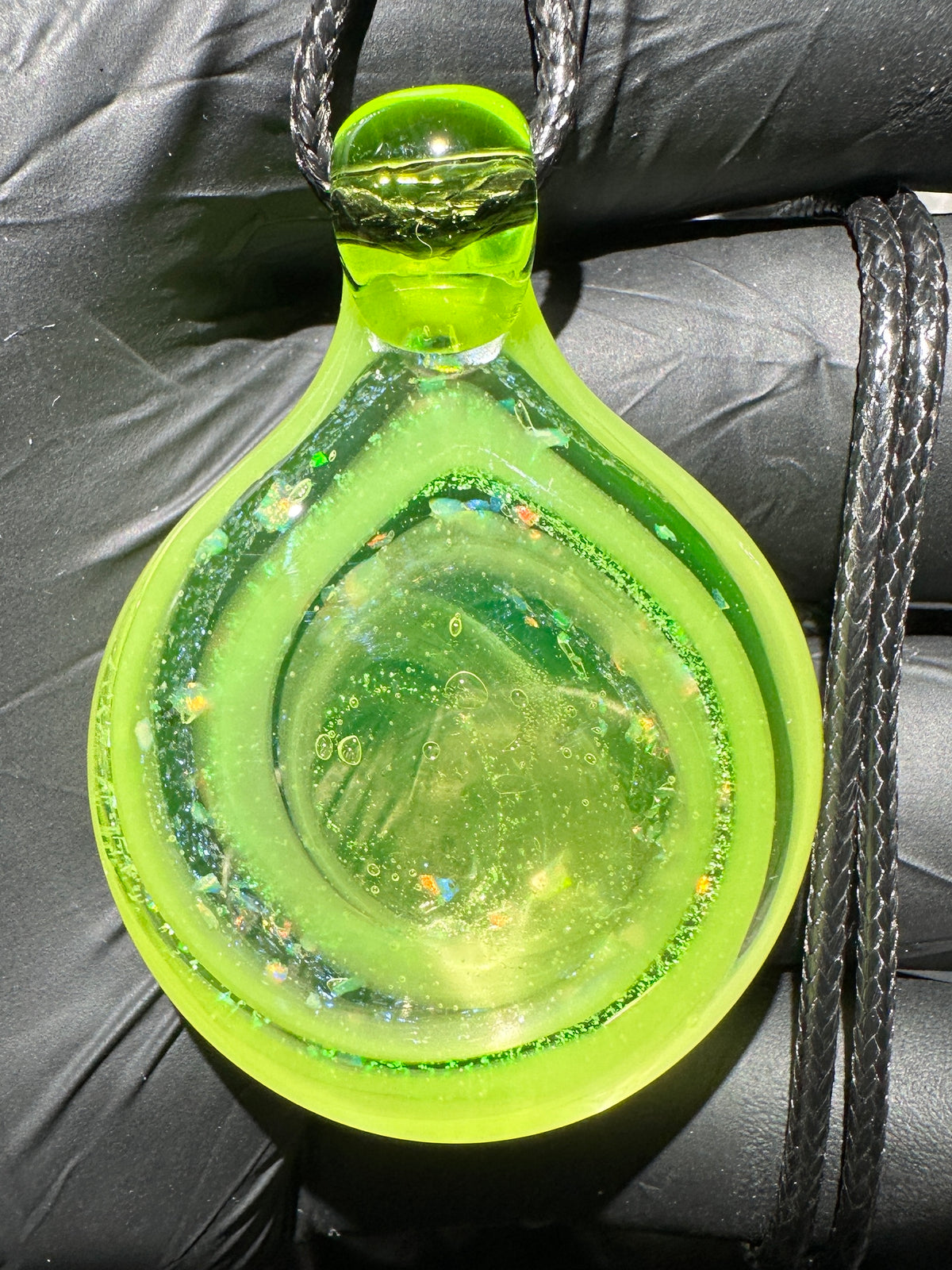 R&M Portal Pendant - Ecto Green, Opal, Dichro UV