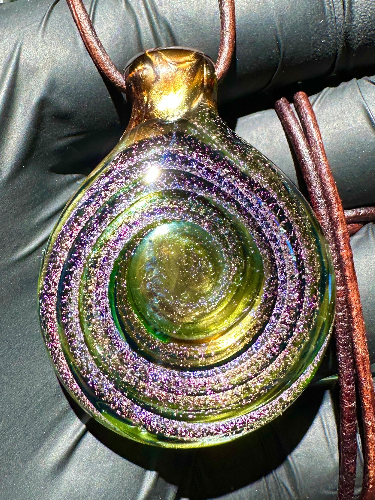 Galaxy Pendant - Gold, Dichro UV