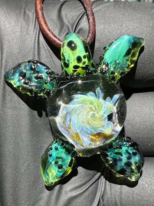 Sea Turtle Pendant - Black/Green (Copy)