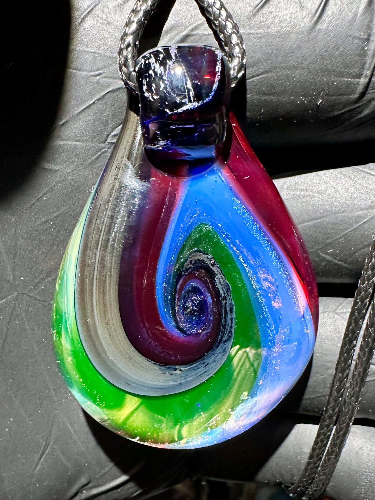 Galaxy Pendant - Blue/Green, Dichro UV