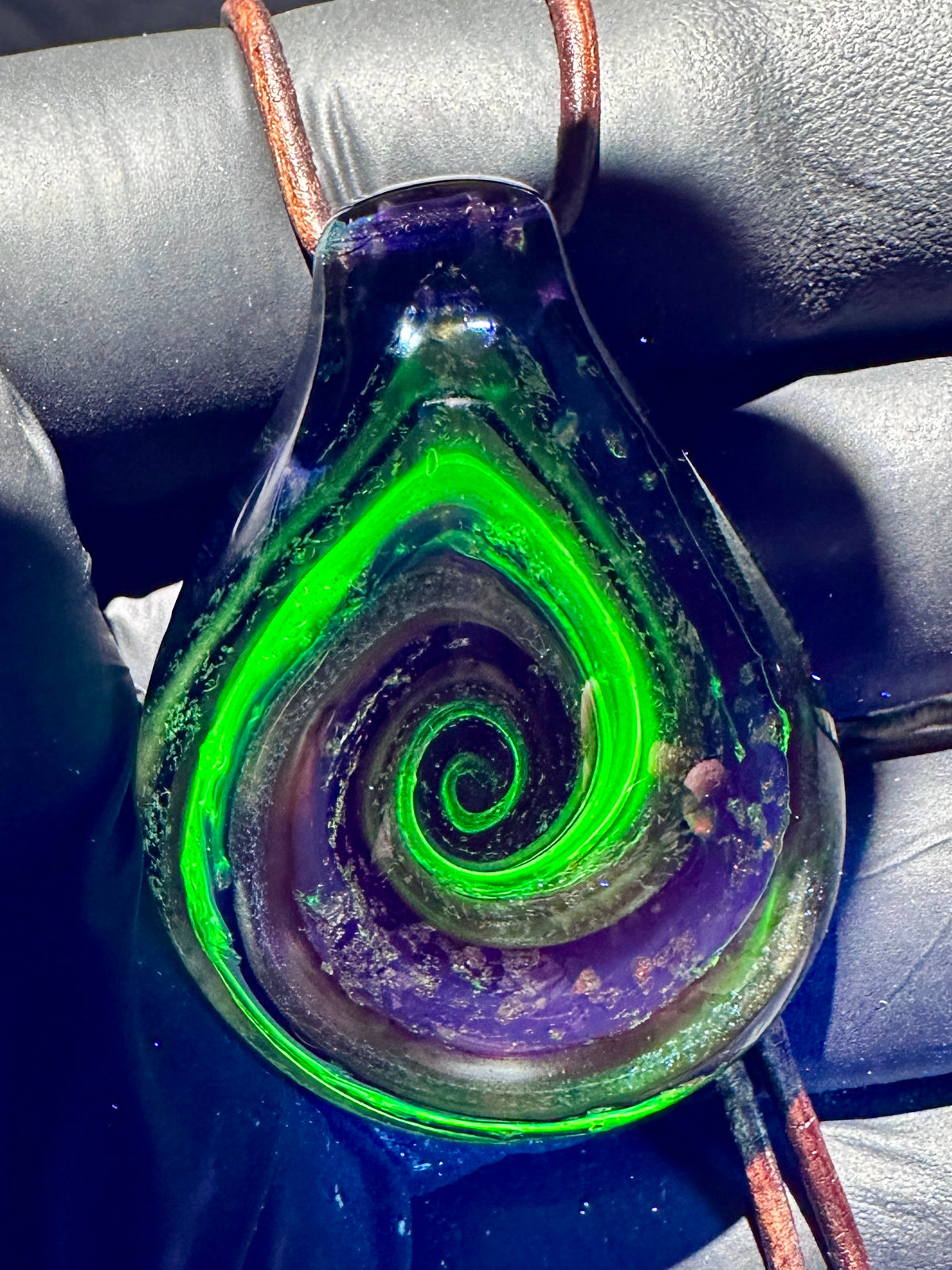 Galaxy Pendant - Purple/Pink/Gold, Opal, Dichro, UV