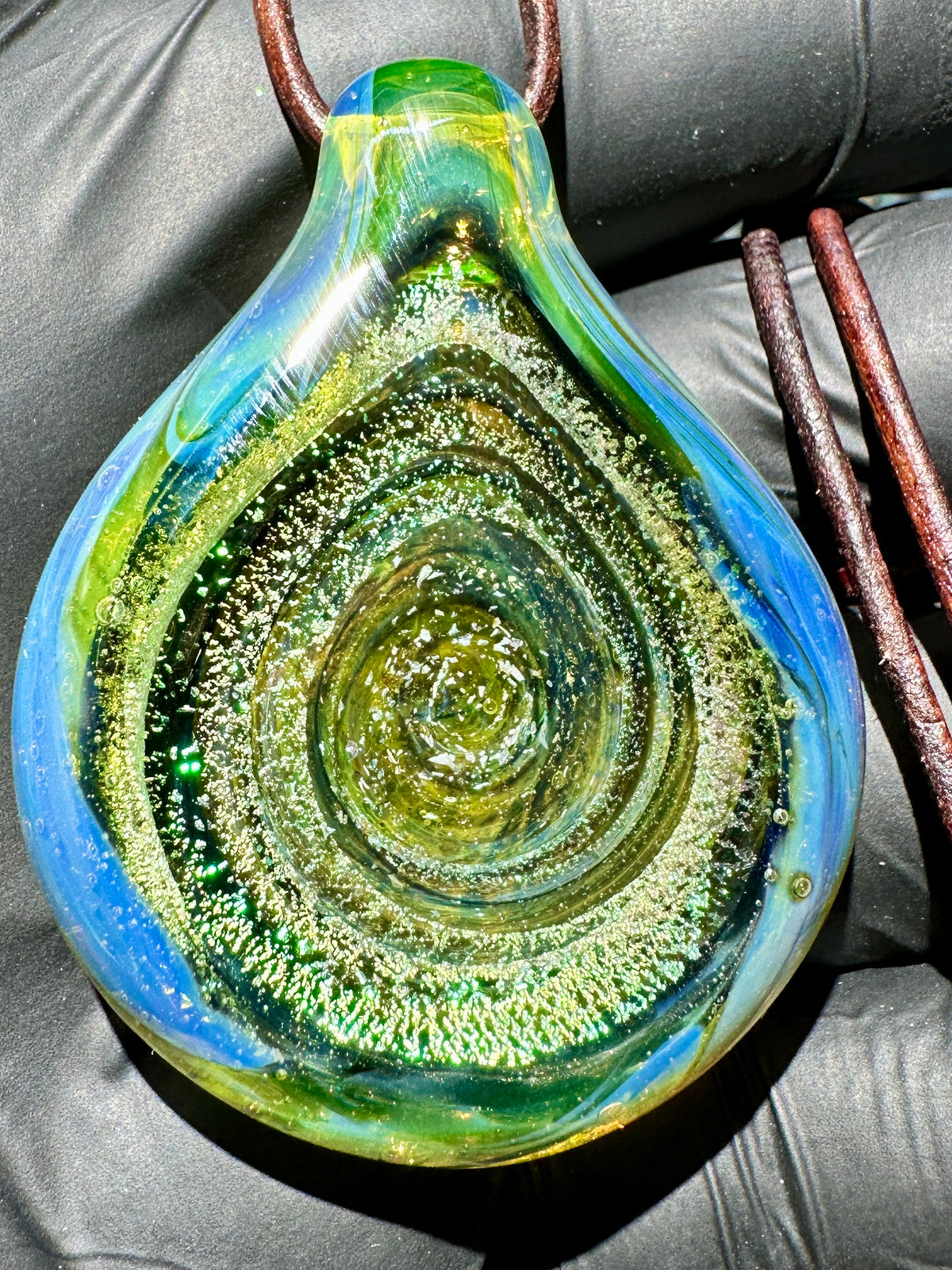 Galaxy Pendant - Green/Blue, Dichro UV