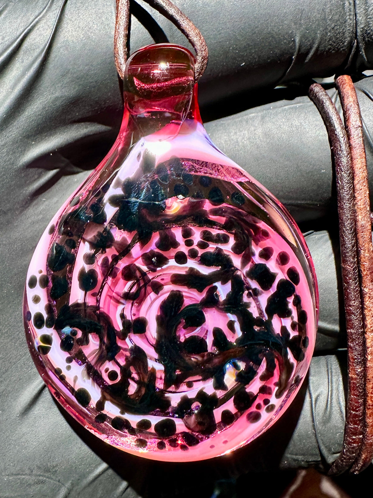 Galaxy Pendant - Pink, Opal, Dichro