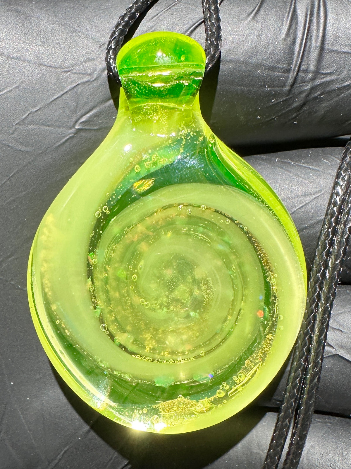 R&M Portal Pendant - Ecto Green, Opal, Dichro UV
