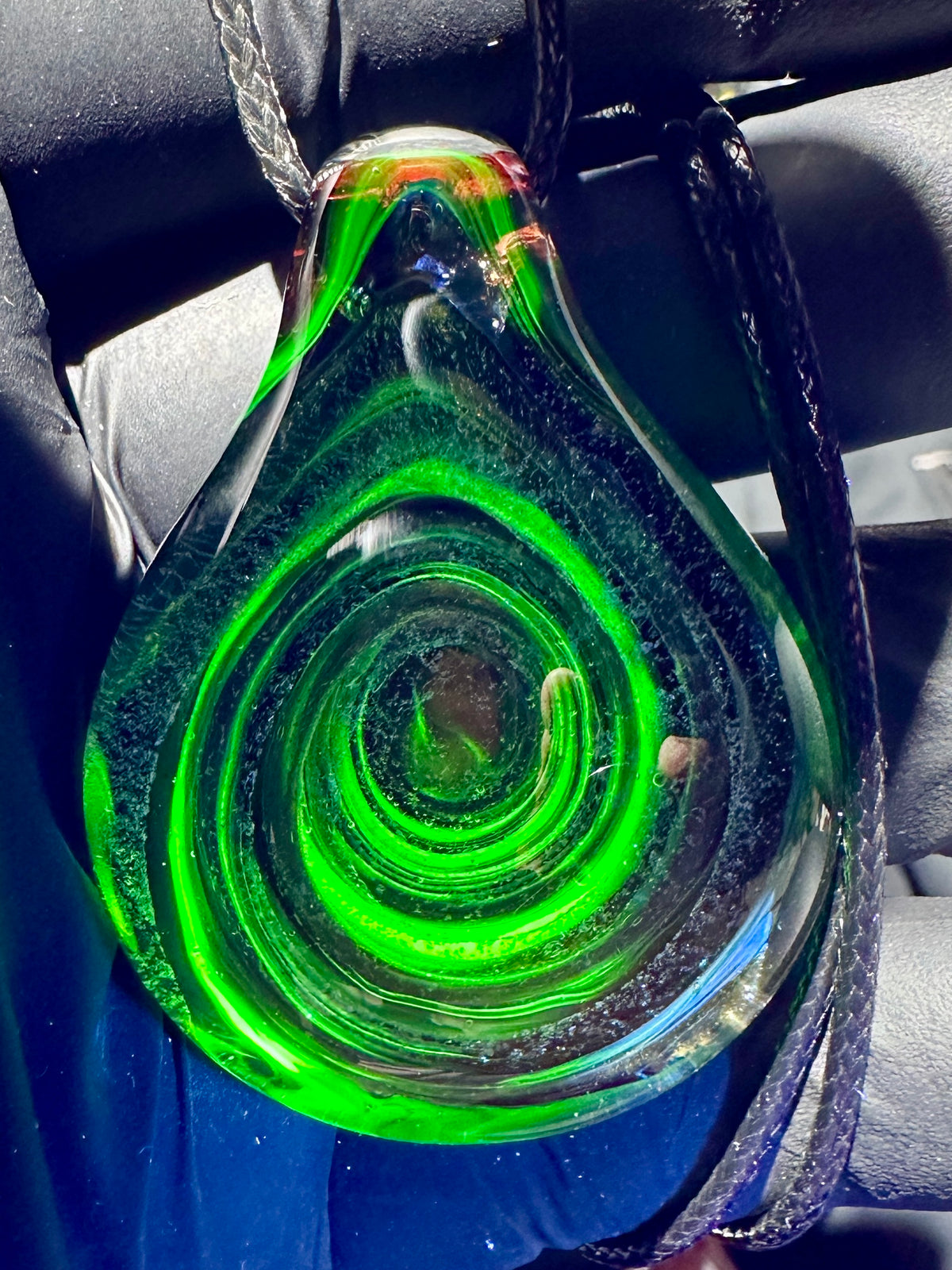 Galaxy Pendant - Blue/Red, Dichro, UV
