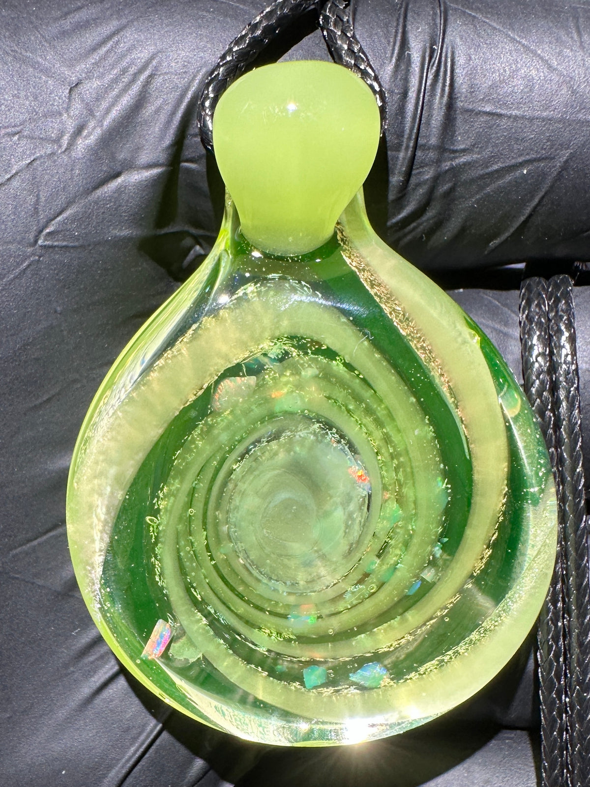R&M Portal Pendant - Ecto Green, Opal, Dichro UV
