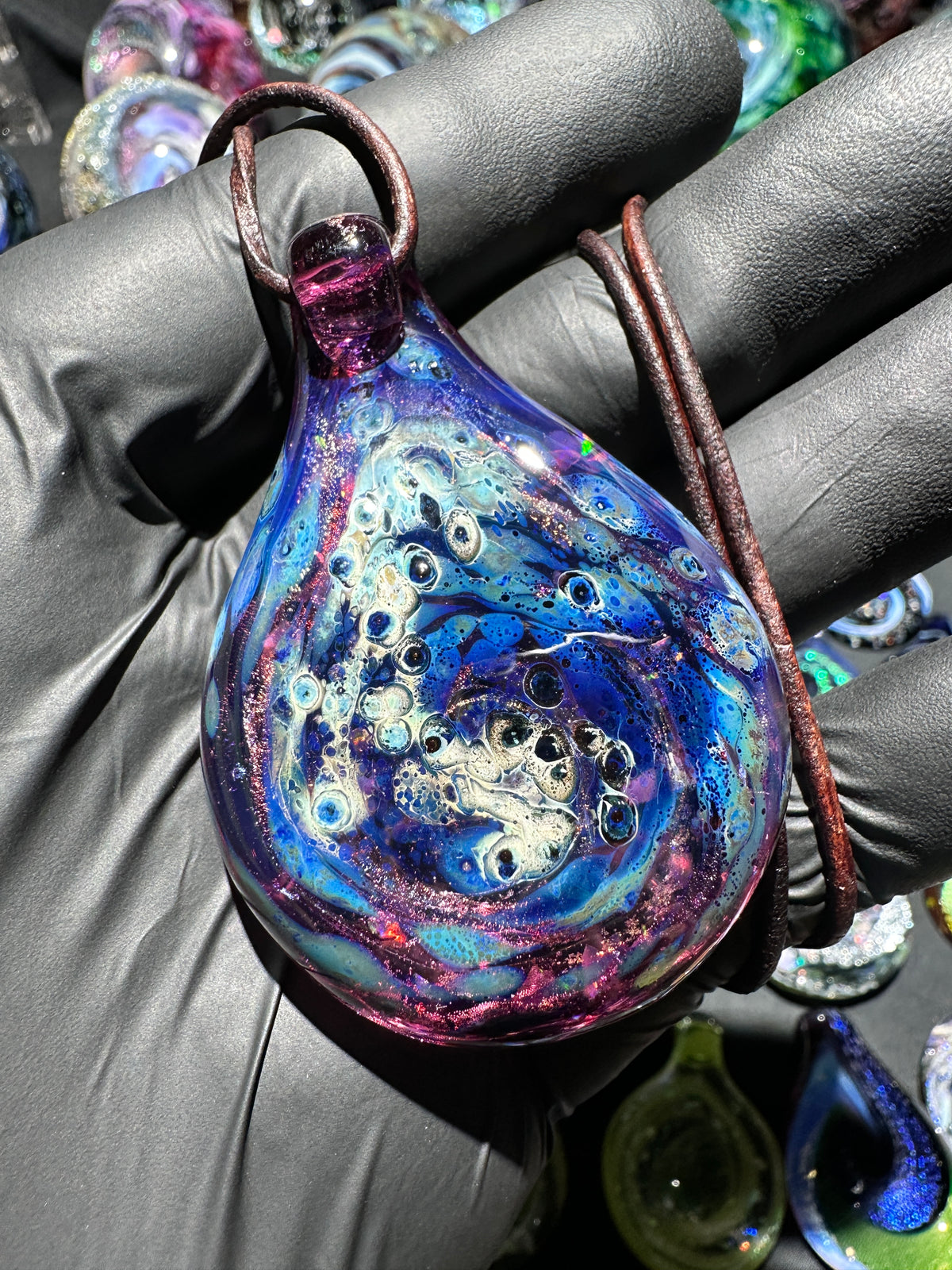 Galaxy Pendant - Purple/Multi, Opal, Dichro