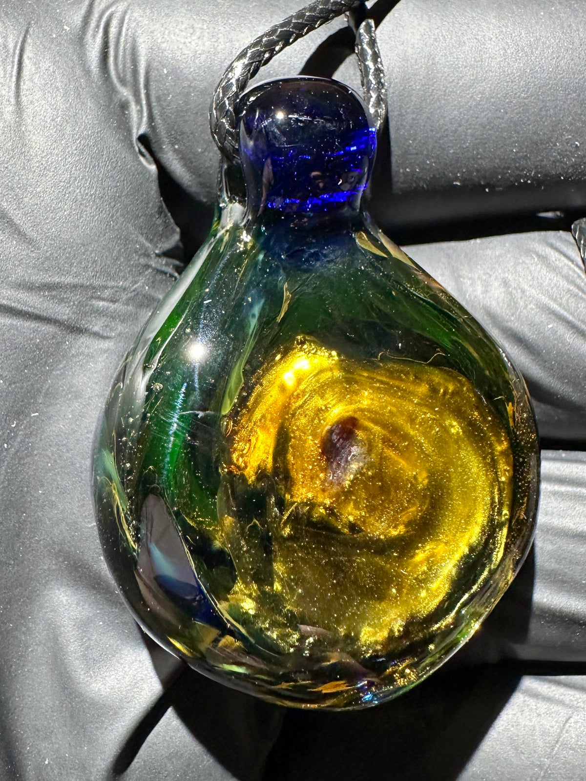 Galaxy Pendant - Blue/Green/Gold, UV