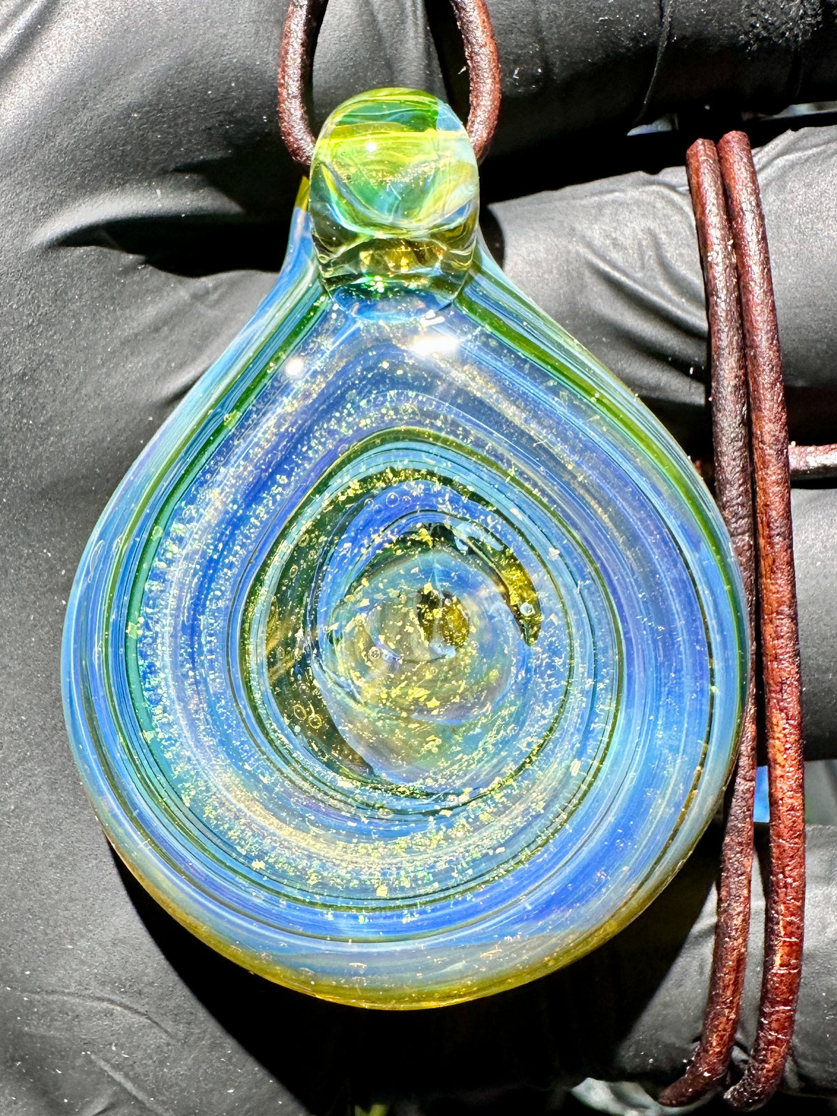 Galaxy Pendant - Green/Blue, Dichro UV
