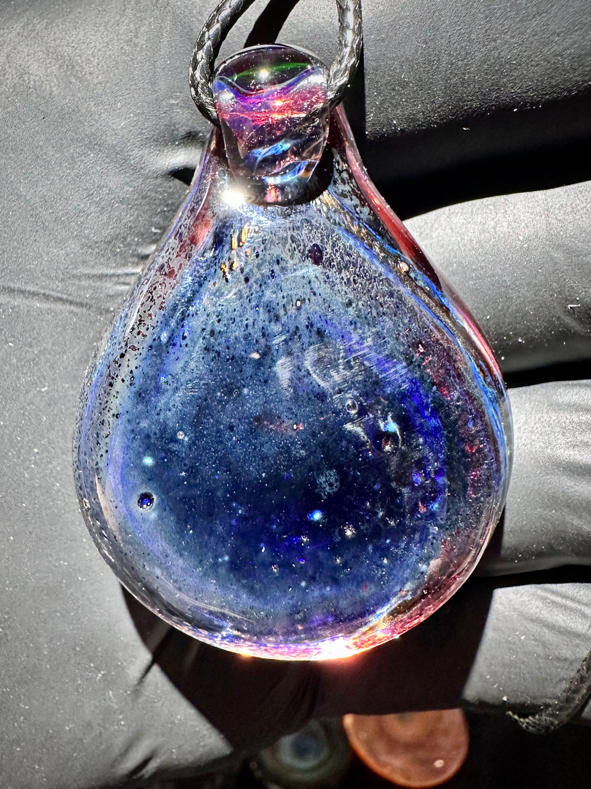 Galaxy Pendant - Blue/Red, Dichro, UV