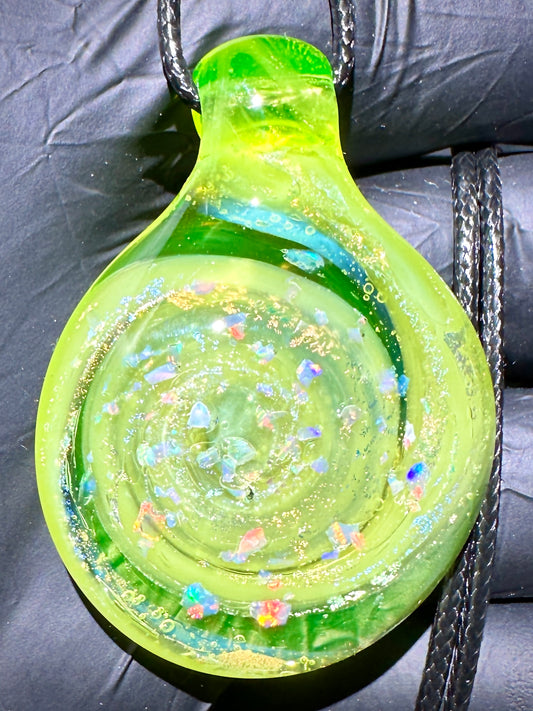 R&M Portal Pendant - Ecto Green, Opal, Dichro UV