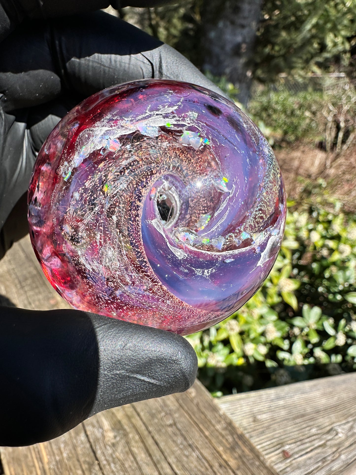 2.6" uv infinity orb / crushed opal