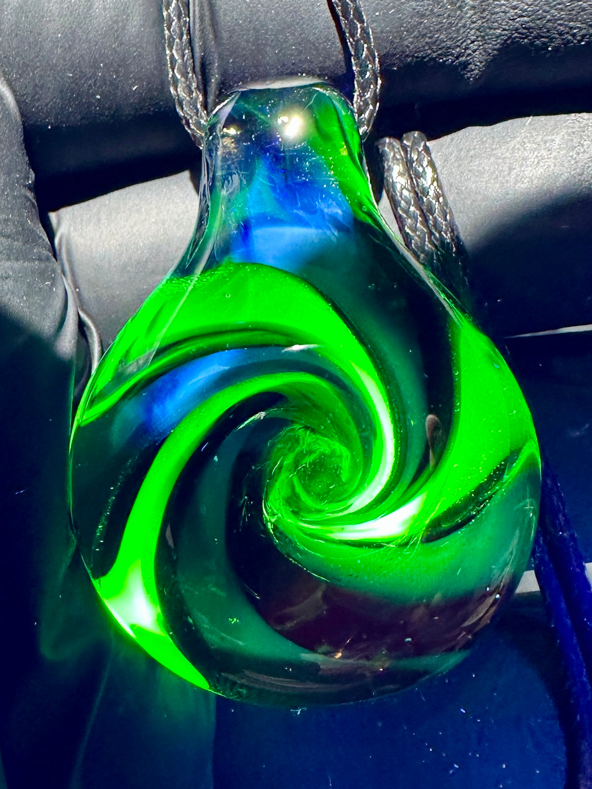 Galaxy Pendant - Blue/Green/Gold, UV