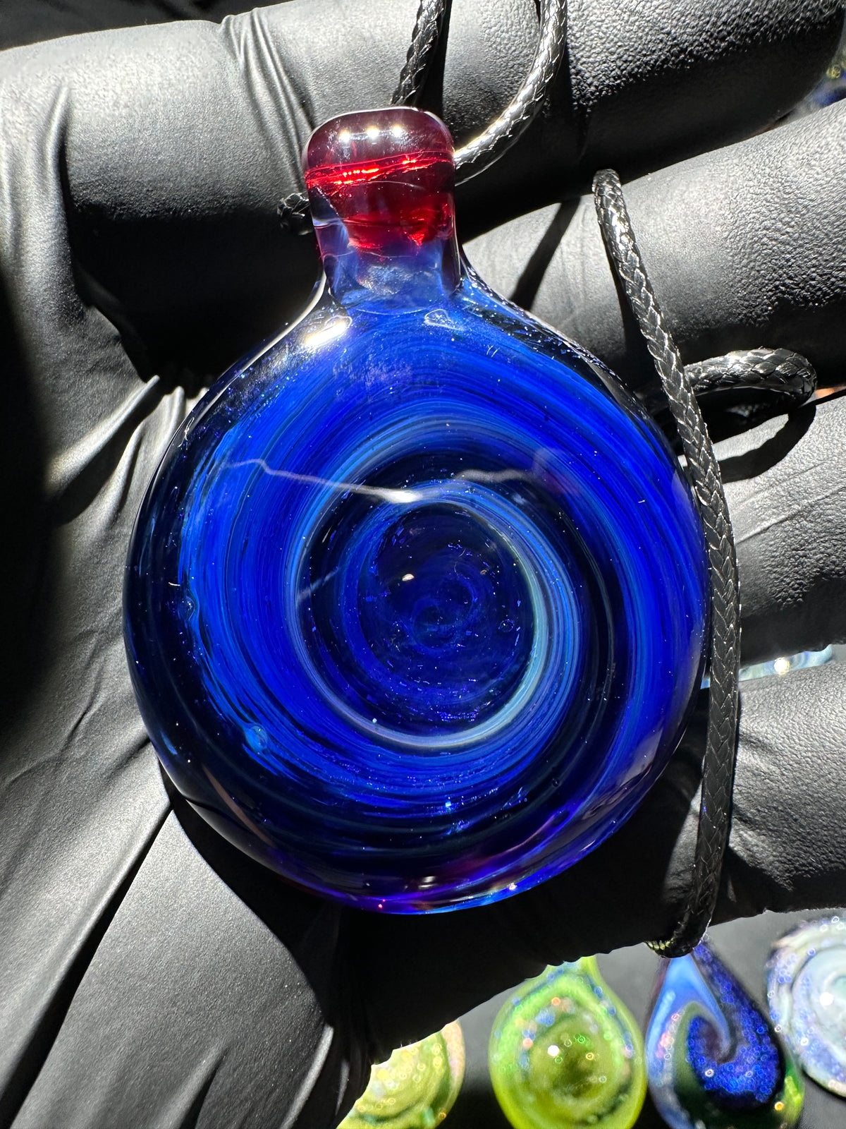 Galaxy Pendant - Red/Blue, Dichro