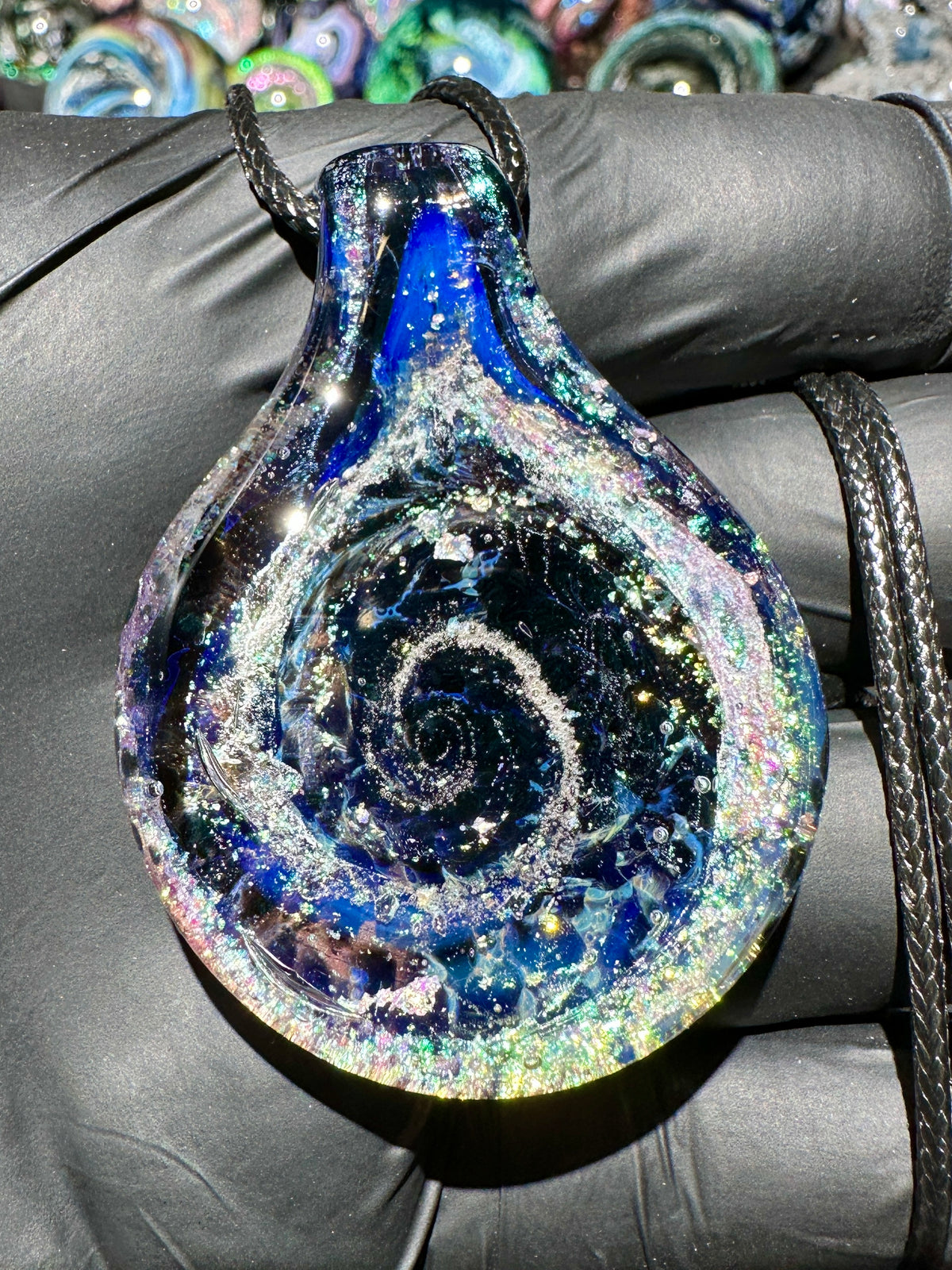 Galaxy Pendant - Light Blue, Dichro UV