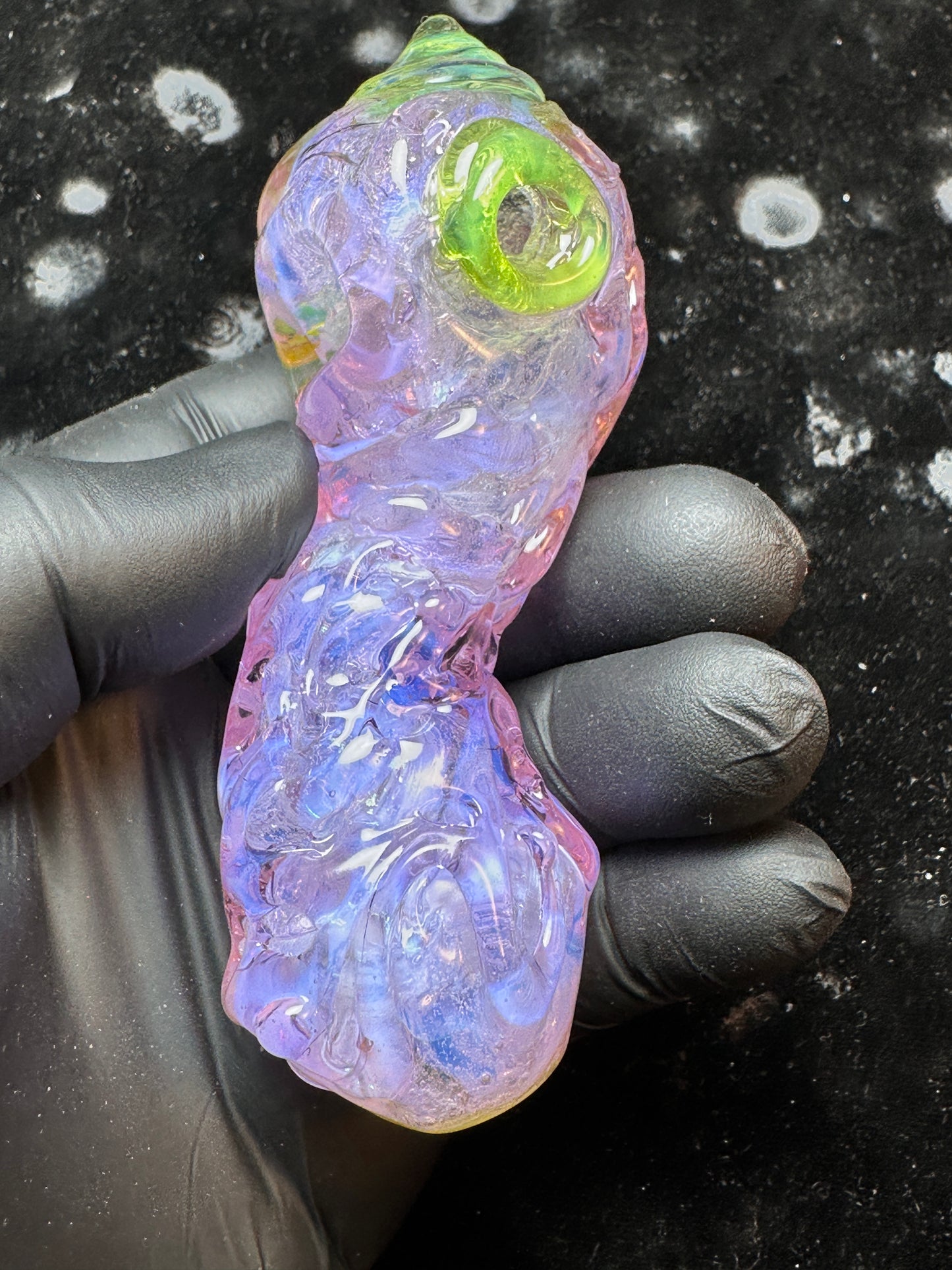 Purple color shifting pipe UV