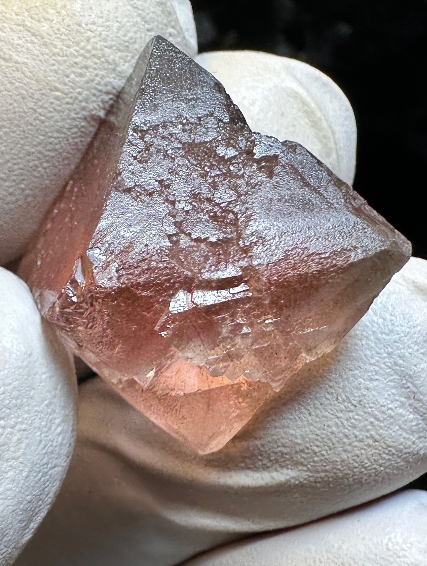 Red Octahedral Fluorite