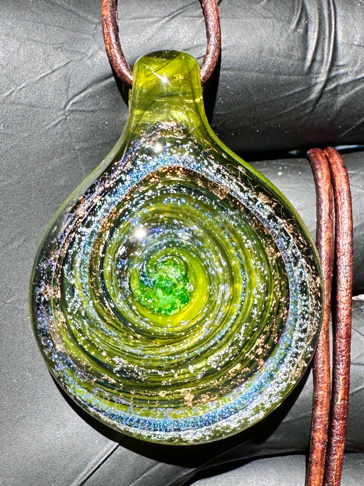 Galaxy Pendant - Yellow/Multi, Dichro UV