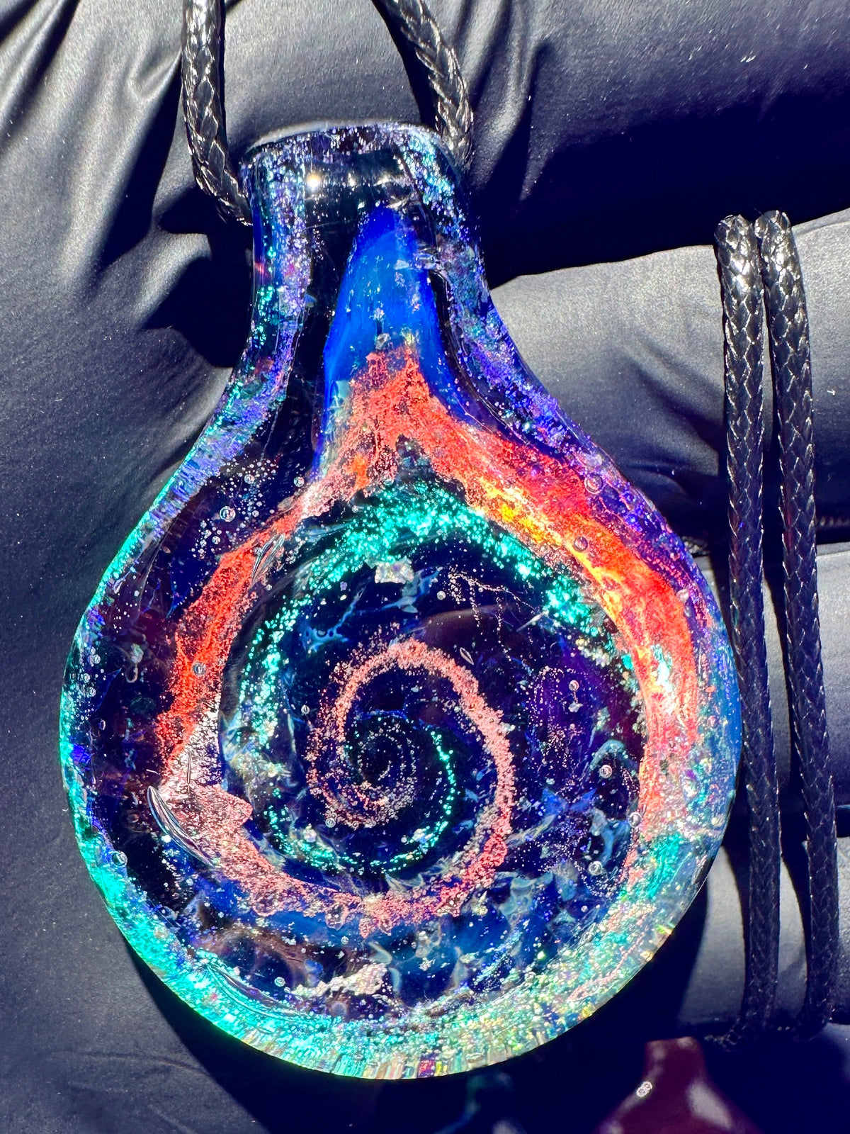 Galaxy Pendant - Light Blue, Dichro UV