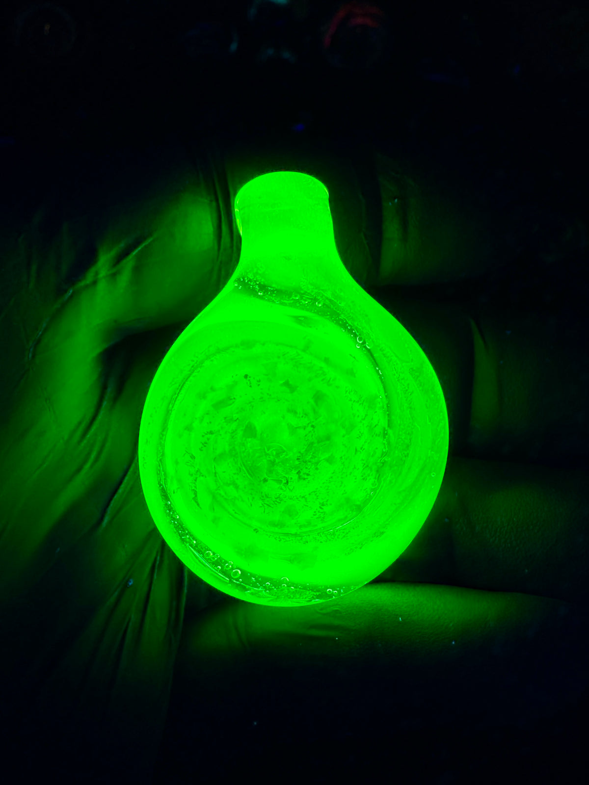 R&M Portal Pendant - Ecto Green, Opal, Dichro UV