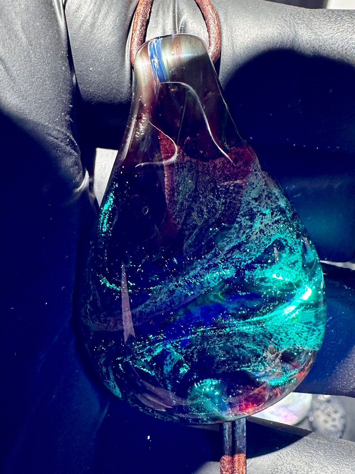 Nebula Pendant - Red, Dichro, UV