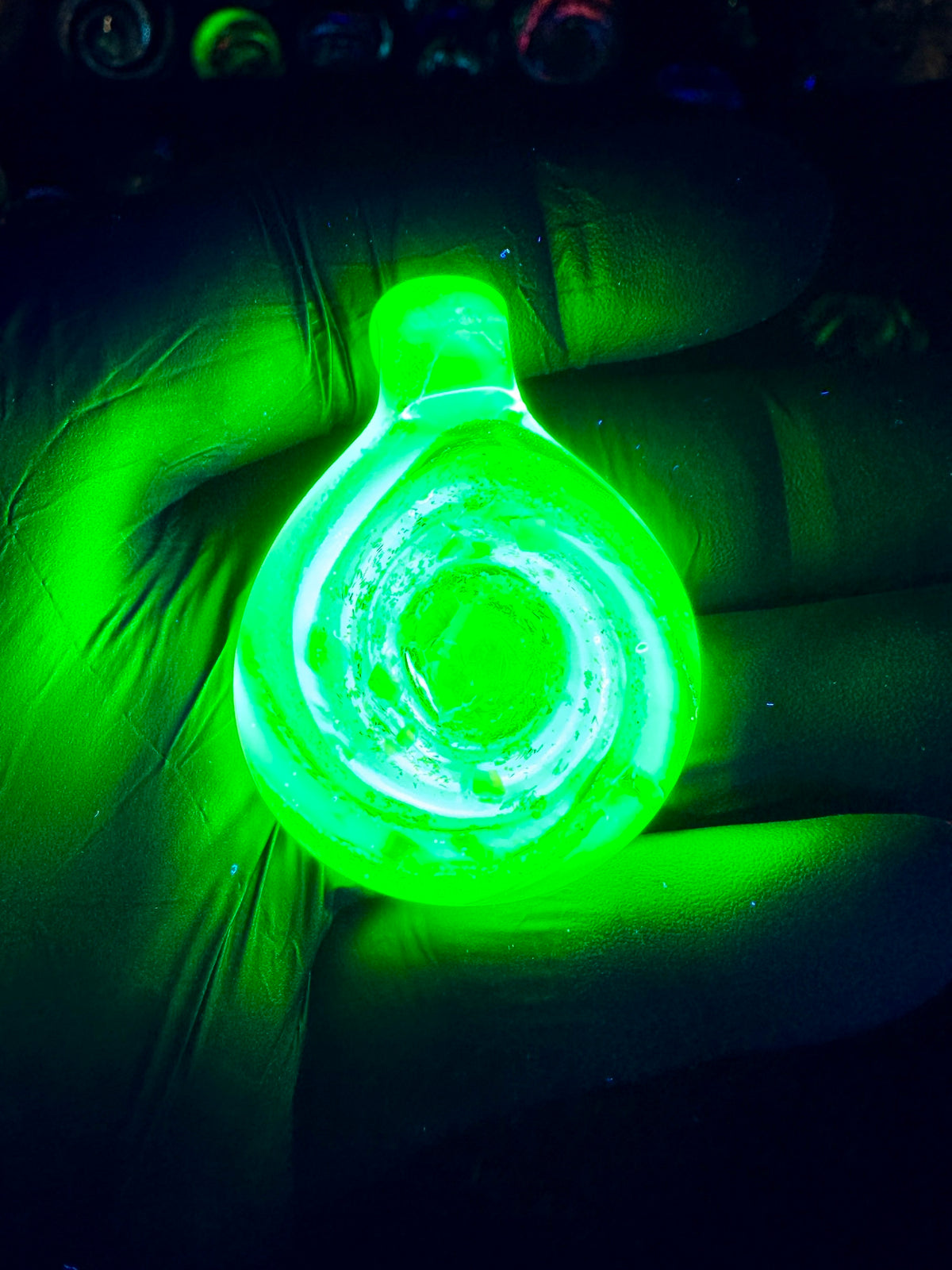 R&M Portal Pendant - Ecto Green, Opal, Dichro UV