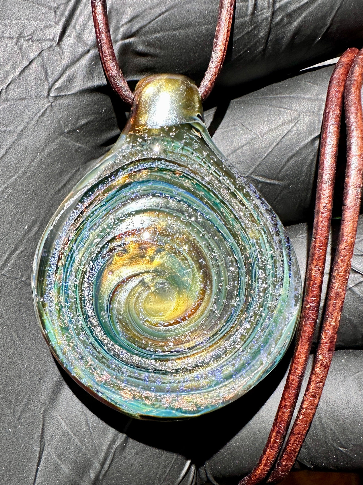 Galaxy Pendant - Gold, Dichro UV