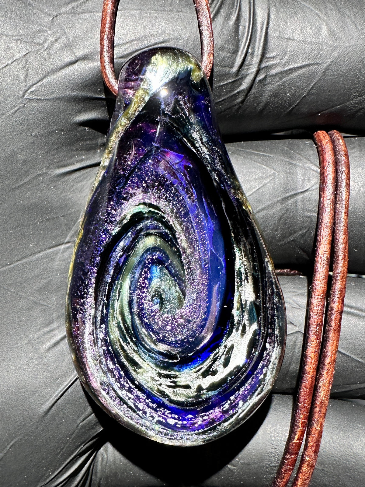 Galaxy Pendant - Black/Purple, Dichro UV