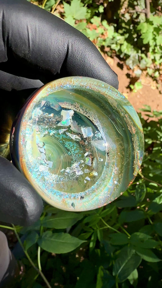 2" crushed opal orb