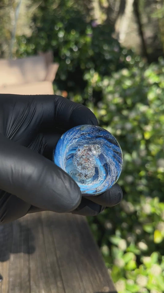 1.9" UV vortex orb with peridot