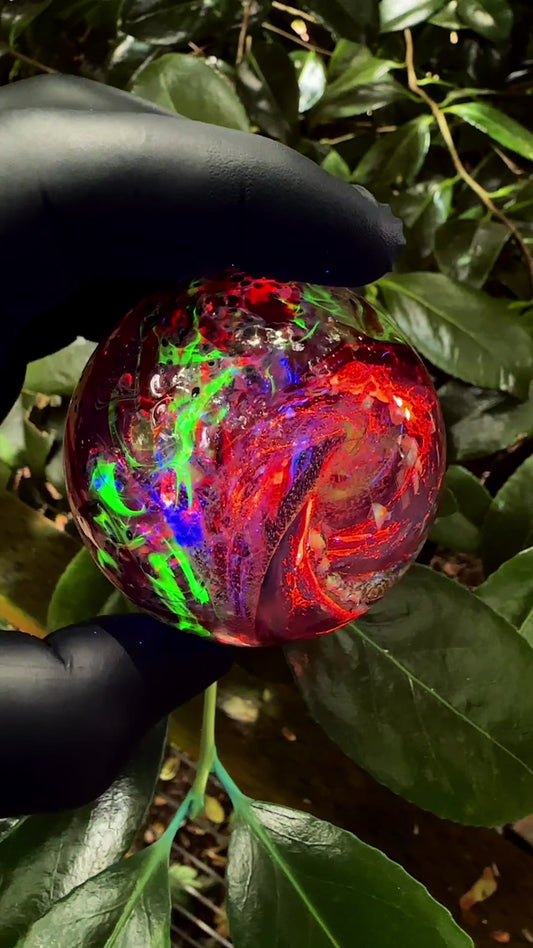 2.6" uv infinity orb / crushed opal